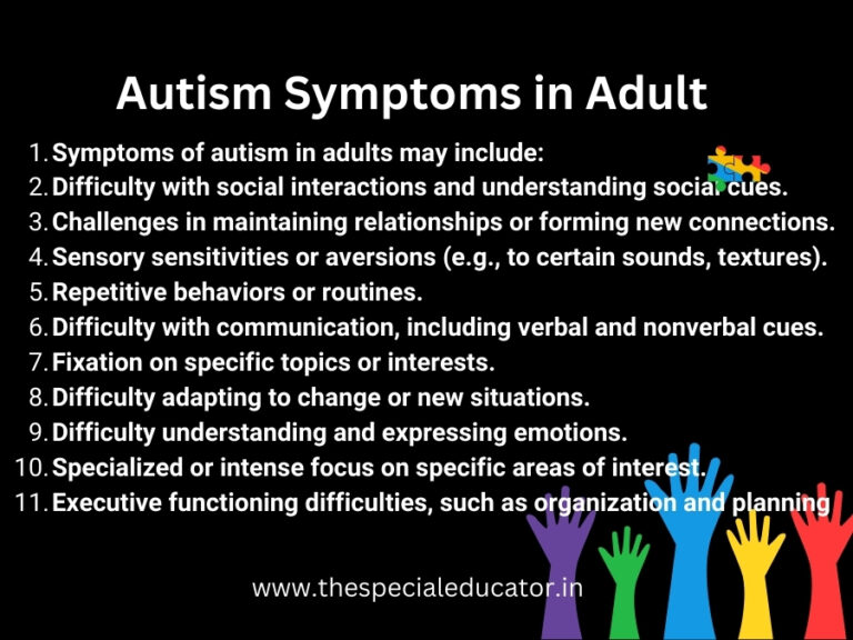 Autism Symptoms in Adults